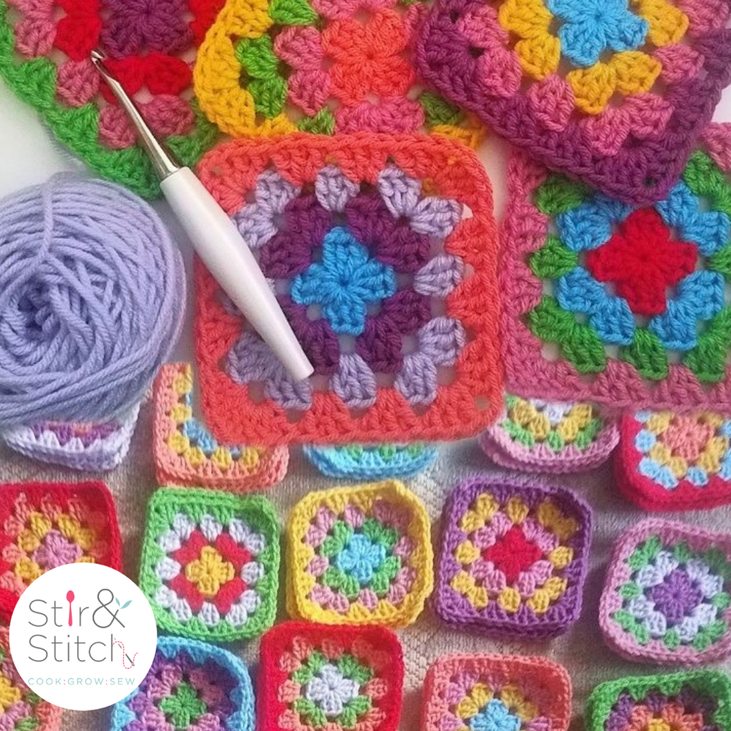 INTERMEDIATE Learn to Crochet a Granny Square - Wednesday 6th March 2024 - 1030am